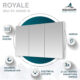 Aquadom Royale 60" × 36" Triple Door Medicine Cabinet R3-6036E-N - Image 11