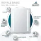 Aquadom Royale Basic 24'' × 30''  Left Hinge LED Lighted Medicine Cabinet - Image 7