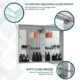 Aquadom Royale Basic Q 24'' × 30'' Left Hinge LED Lighted Medicine Cabinet - Image 11