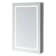 Aquadom Royale Basic Q 24'' × 30'' Left Hinge LED Lighted Medicine Cabinet - Image 2
