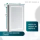 Aquadom Royale Plus 24" x 36" Right Hinge LED Lighted Medicine Cabinet - Image 17
