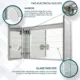 Aquadom Royale Plus 48'' × 36'' LED Lighted Medicine Cabinet - Image 14