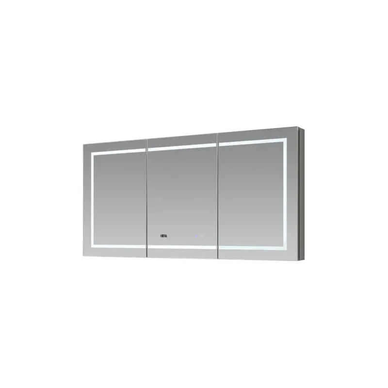 images Aquadom Signature Royale 60'' × 36'' LED Lighted Triple Door Medicine Cabinet - Image 1