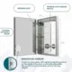 Aquadom Signature Royale 24'' × 30'' Left Hinge LED Lighted Medicine Cabinet - Image 15
