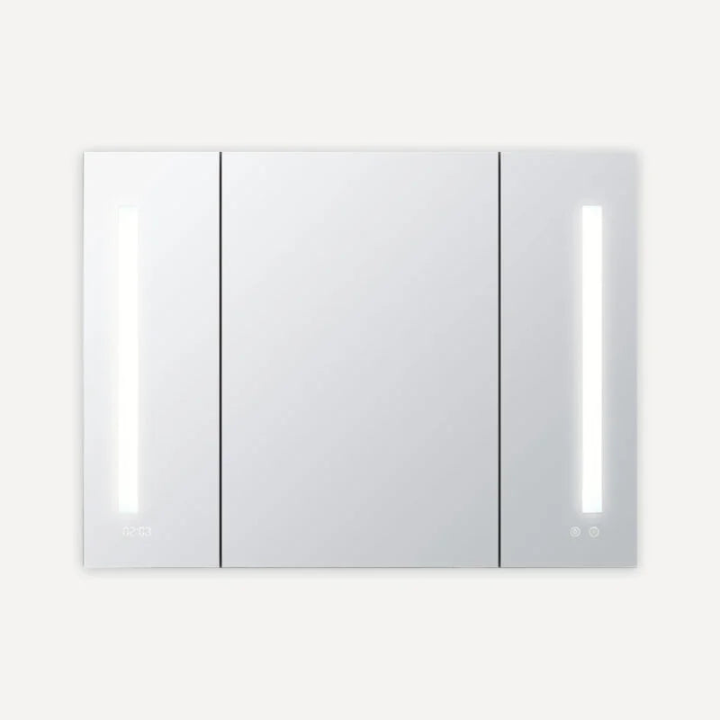 images Aquadom Signature Royale 36'' × 30'' LED Lighted Triple Door Medicine Cabinet - Image 1