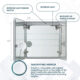 Aquadom Signature Royale 36'' × 30'' LED Lighted Medicine Cabinet - Image 11