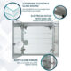Aquadom Signature Royale 36'' × 30'' LED Lighted Medicine Cabinet - Image 13