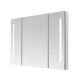 Aquadom Signature Royale 36'' × 36'' LED Lighted Triple Door Medicine Cabinet