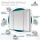 Aquadom Signature Royale 40'' × 30'' LED Lighted Triple Door Medicine Cabinet - Image 29