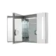 Aquadom Signature Royale 40'' × 30'' LED Lighted Triple Door Medicine Cabinet - Image 11
