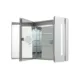 Aquadom Signature Royale 40'' × 30'' LED Lighted Triple Door Medicine Cabinet - Image 6