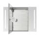 Aquadom Signature Royale 40'' × 36'' LED Lighted Triple Door Medicine Cabinet - Image 2