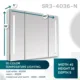 Aquadom Signature Royale 40'' × 36'' LED Lighted Triple Door Medicine Cabinet - Image 17
