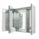 Aquadom Signature Royale 48'' × 36'' LED Lighted Triple Door Medicine Cabinet - Image 5