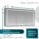 Aquadom Signature Royale 60'' × 30'' LED Lighted Medicine Cabinet - Image 7
