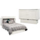 Arason Creden-ZzZ Cottage Queen Size Murphy Cabinet Bed White 553-10 - Image 2