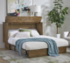Arason Creden-ZzZ Verona Queen Size Murphy Cabinet Bed Reeded/Medium Brown 583-15 - Image 3