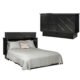 Arason Creden-ZzZ Essex Black Queen Size Murphy Cabinet Bed 513-20 - Image 3