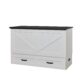 Cabinet Murphy Bed | Queen | Barn White & Black | Elite Series | CabinetBed Inc - Image 2