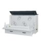 Cabinet Murphy Bed | Queen | Barn White & Black | Elite Series | CabinetBed Inc - Image 5