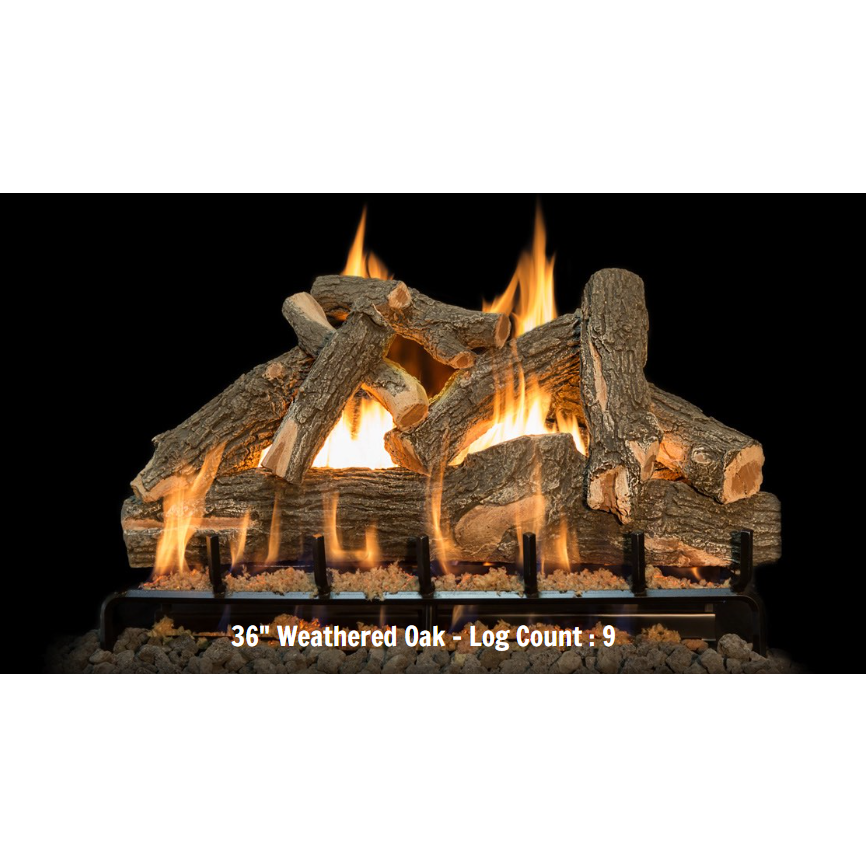 images Grand Canyon Gas Logs 36 Arizona Weathered Oak Logs 9 Logs Only AWO36LOGS - Image 1