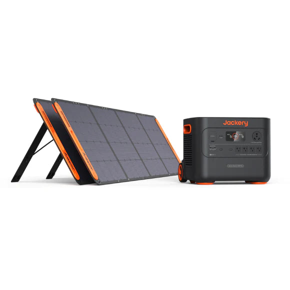 images Jackery Explorer 2000 Plus Portable Power Station with Two 200W Solar Panels 60-2020-USC1B2Y - Image 1