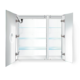 Krugg  36" X 36"  LED Bi-View Medicine Cabinet with Dimmer & Defogger LEFT HINGE SVANGE3636L - Image 3