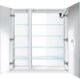 Krugg Svange 3642R 36″ X 42″ LED Medicine Cabinet  with Dimmer & Defogger RIGHT HINGE SVANGE3642R - Image 2