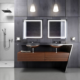 Krugg Icon 24'' X 24'' LED Bathroom Mirror with Dimmer & Defogger Square Lighted Vanity Mirror - Image 6