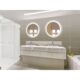 Krugg Sol 27'' x 27'' LED Bathroom Mirror with Dimmer & Defogger SOL27 - Image 5