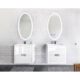 Krugg Sol Oval 24'' x 44'' LED Bathroom Mirror with Dimmer & Defogger Sol2444 - Image 4