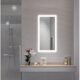 Krugg Bijou 15'' x 30'' LED Bathroom Mirror with Dimmer & Defogger Small Lighted Vanity Mirror Bijou1530 - Image 4