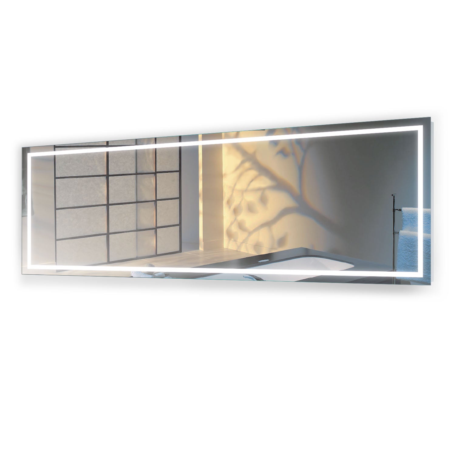 images LED Lighted Bathroom Mirror
