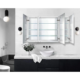 Krugg Reflections Plaza 48'' x 30'' Tri-View Left-Left-Right Opening Rectangular Recessed/Surface-Mount Medicine Cabinet Mirror - Image 6