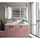 Krugg Reflections Plaza 48'' x 30'' Tri-View Left-Left-Right Opening Rectangular Recessed/Surface-Mount Medicine Cabinet Mirror - Image 7