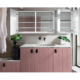 Krugg Reflections Plaza 72'' x 30'' Tri-View Left-Right-Right Opening Rectangular Recessed/Surface-Mount Medicine Cabinet Mirror - Image 5