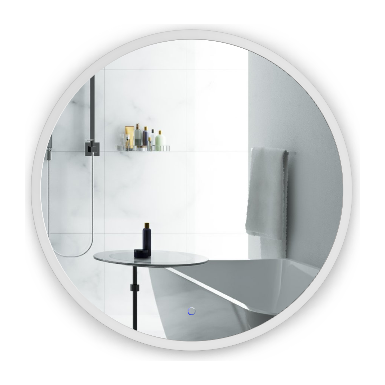 images Krugg Sol Round 22'' LED Bathroom Mirror Sol42 - Image 1
