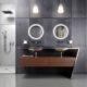 Krugg Sol Round 22'' x 22'' LED Bathroom Mirror with Dimmer & Defogger Sol22 - Image 6