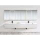 Krugg Svange 12036DLLLRRR 120'' X 36'' LED Medicine Cabinet with Dimmer & Defogger Svange12036DLLLRRR - Image 5