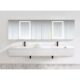 Krugg Svange 12036DLLLRRR 120'' X 36'' LED Medicine Cabinet with Dimmer & Defogger Svange12036DLLLRRR - Image 4