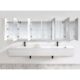 Krugg Svange 12036DLLLRRR 120'' X 36'' LED Medicine Cabinet with Dimmer & Defogger Svange12036DLLLRRR - Image 3