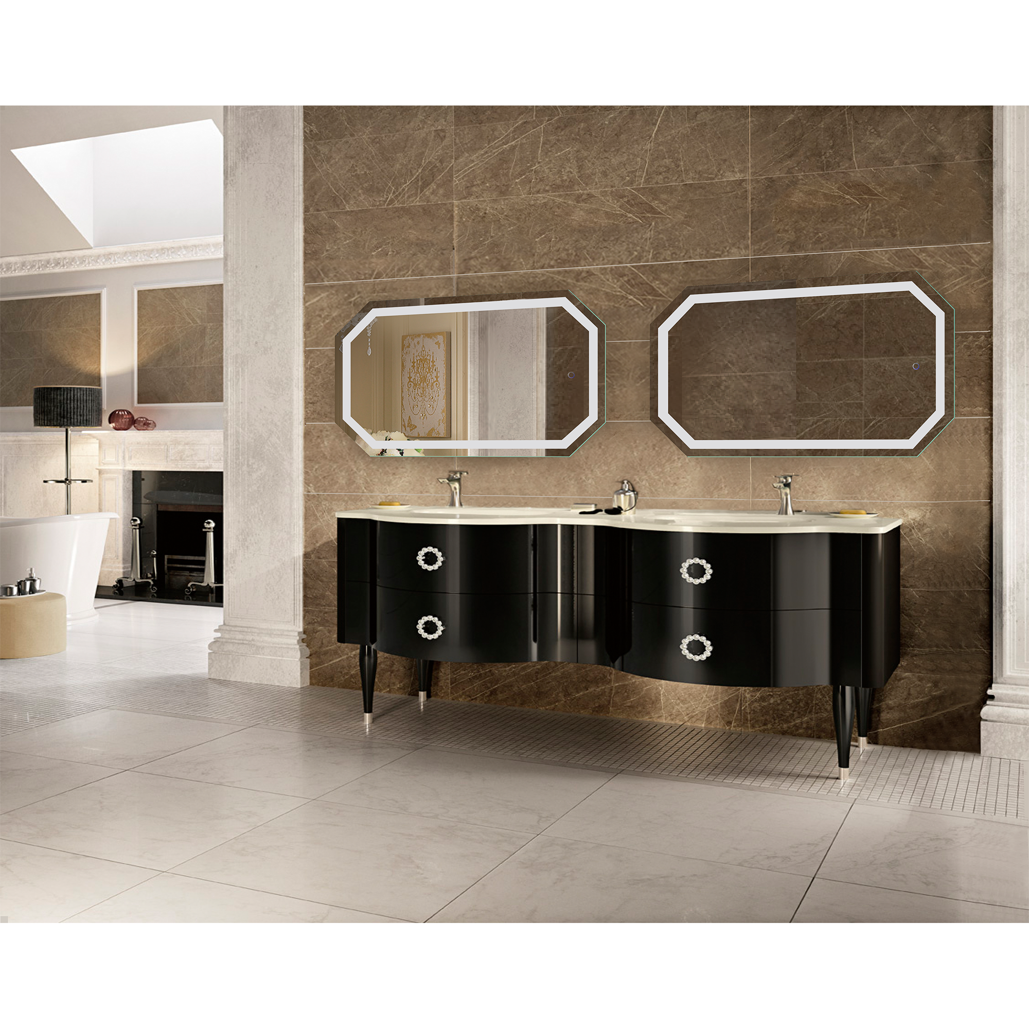 Krugg Tudor 24'' x 42'' LED Bathroom Mirror with Dimmer & Defogger Tudor2442 - Image 9