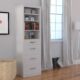 Leto Muro Coventry Storage Side Tower in White ASTR - Image 10