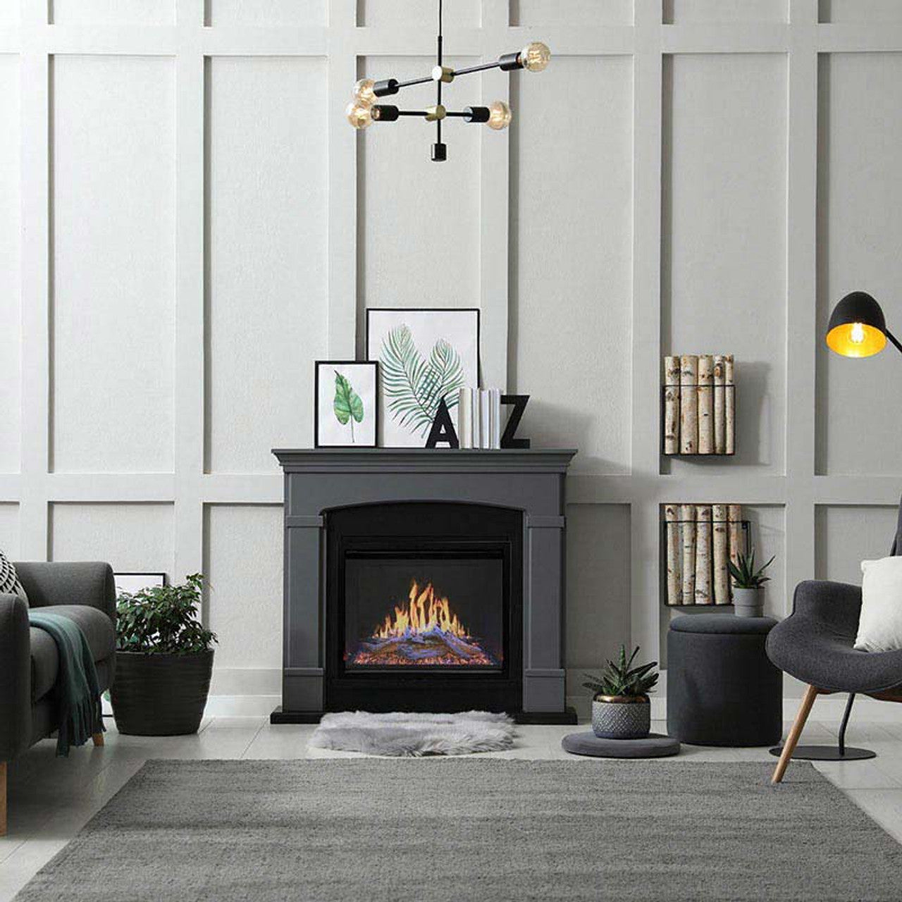 images Modern Flames Orion Traditional 36" Virtual Electric Fireplace - OR36-TRAD - Image 1