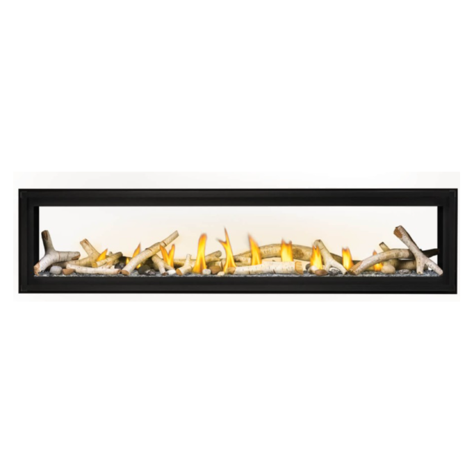 images Napoleon Luxuria 74'' See Through Direct Vent Fireplace LVX74N2X-1 - Elegamt Home USA
