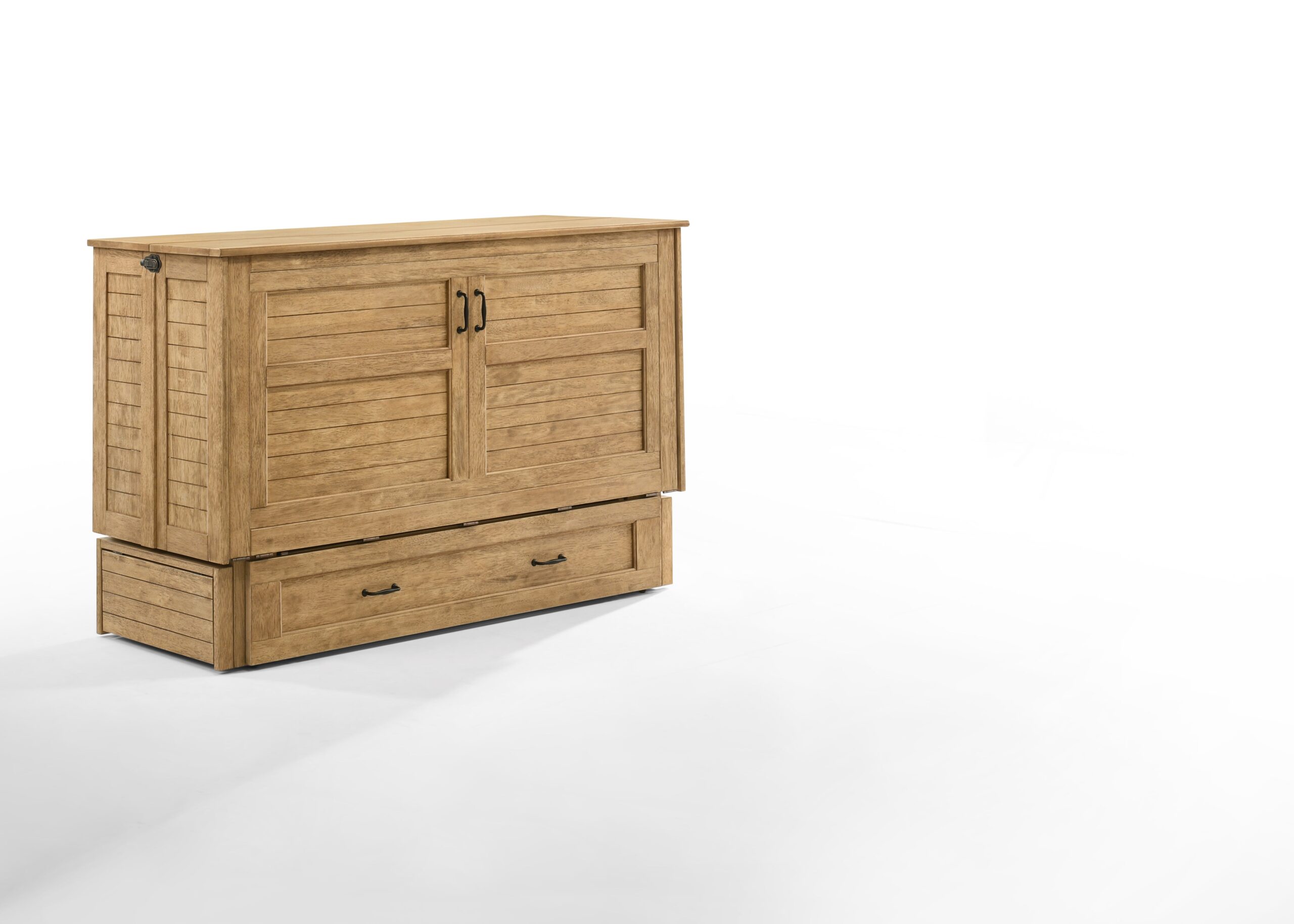images Night and Day Furniture Poppy Murphy Cabinet Bed, Queen, Harvest Brown Finish - Image 1