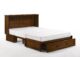 Night and Day Furniture Daisy Murphy Cabinet Bed, Queen, Black Walnut Finish - Image 3