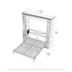Portrait Murphy Bed with Internal Storage, Queen Size, White | Leto Muro - Image 11