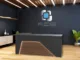 Office Computer Desk | Laminate Counter w/ Color‑Changing LED, Grommets & Floor‑Protecting Sliders - Image 2