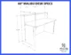 Frosted Reception Desk | Flat‑Pack Laminate Counter - Image 5
